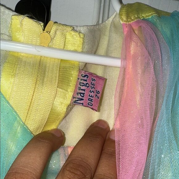 Colorful Kids Rainbow Indian princess style Dress NWOT - Picture 2 of 7